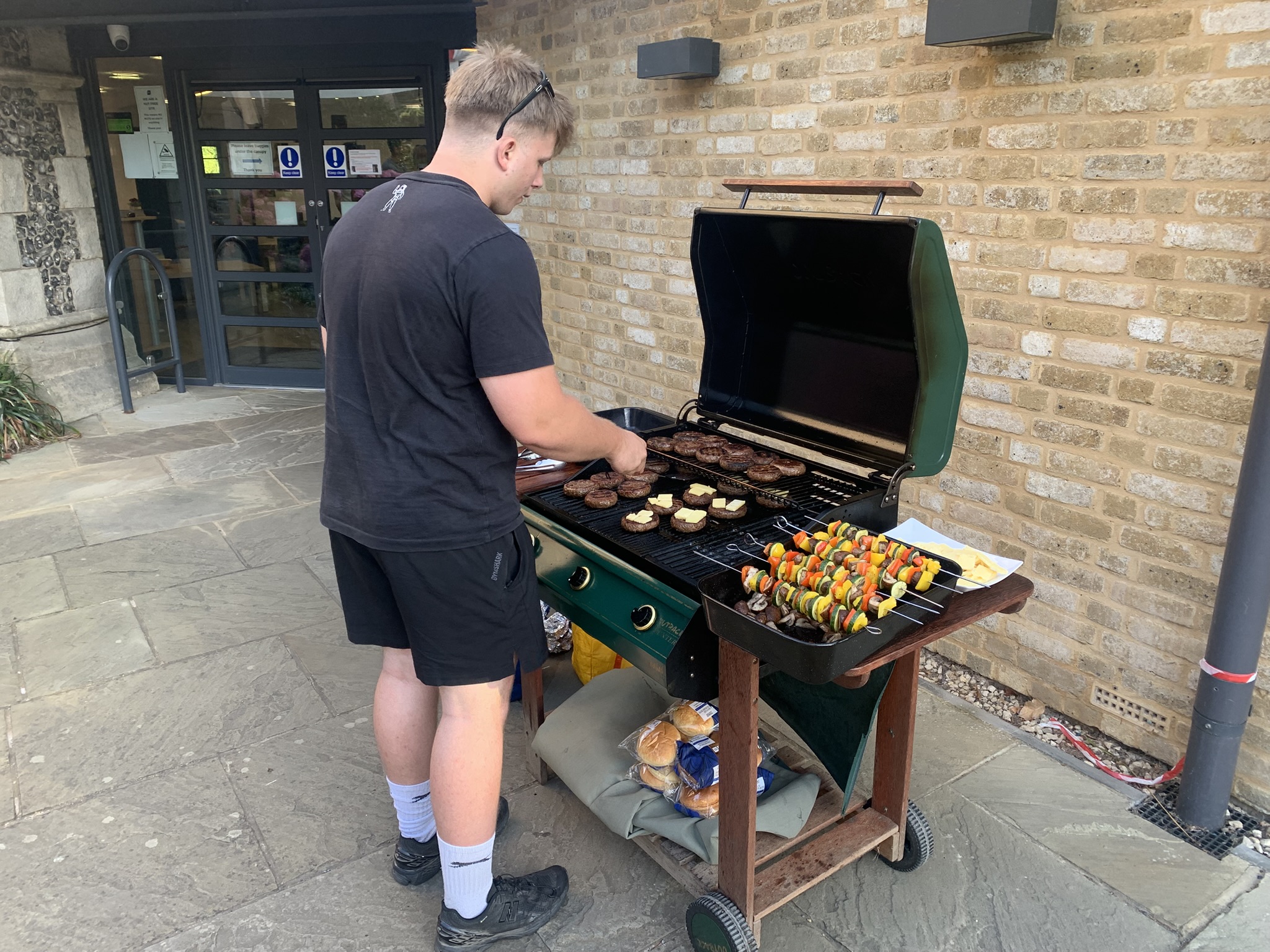 Tom cooking up a storm