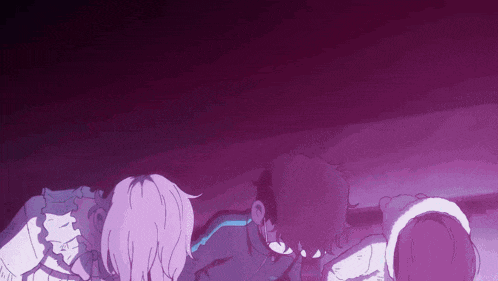 dandadan characters headbanging